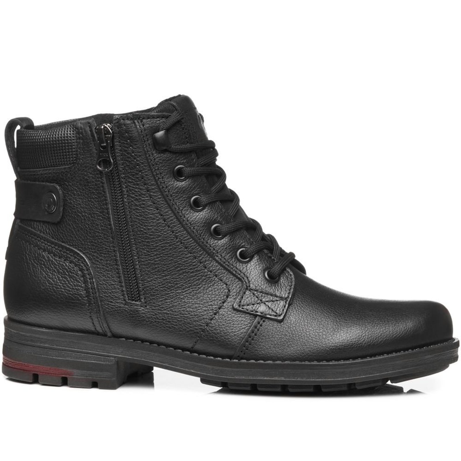Coturno Pegada Masculino em Couro Preto 181314-03 Coturno Pegada Masculino em Couro Preto 181314-03 44