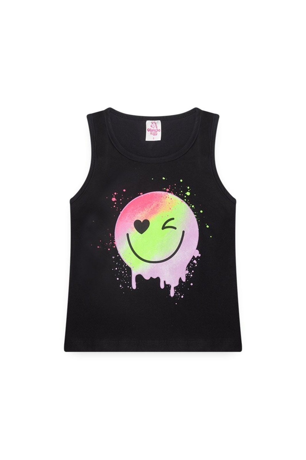 Infantil - Conjunto para Menina Regata e Shorts Emoji - GKS