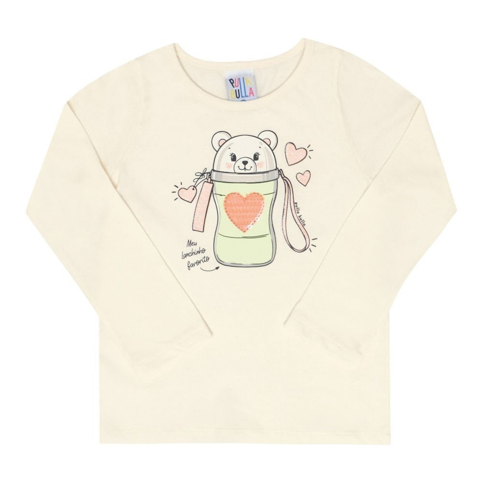 Infantil - Blusa Menina - Natural - 47204-68 Bege