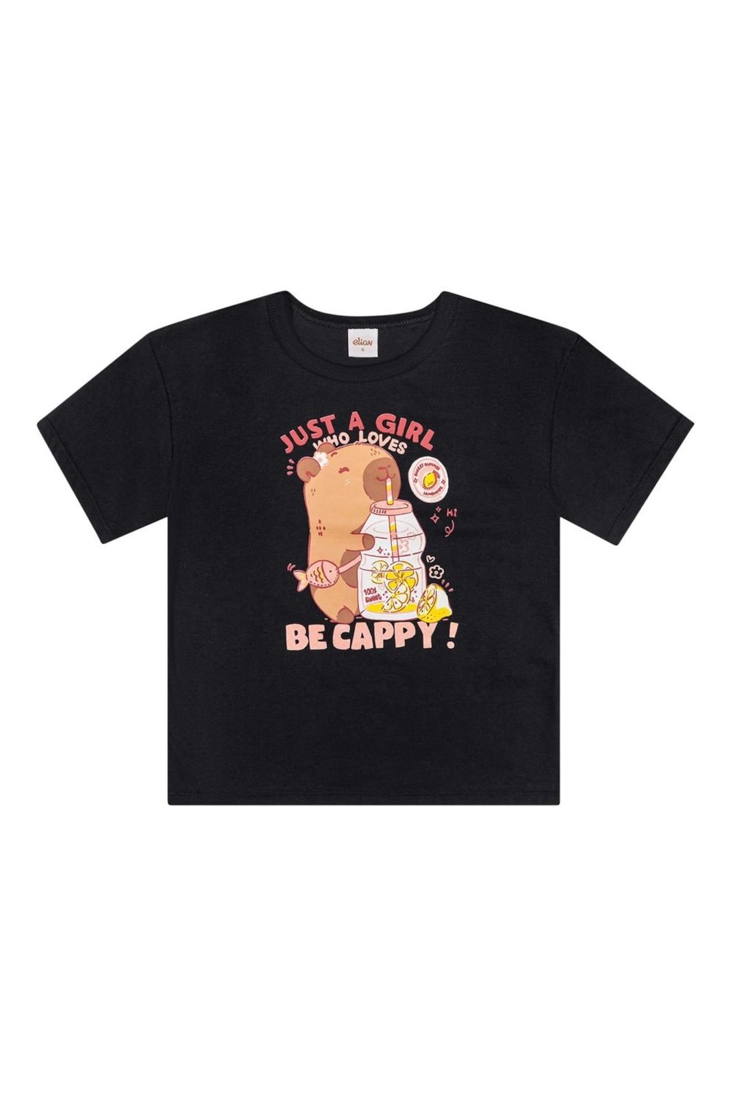 Infantil - Blusa Menina Be Cappy Elian Preto