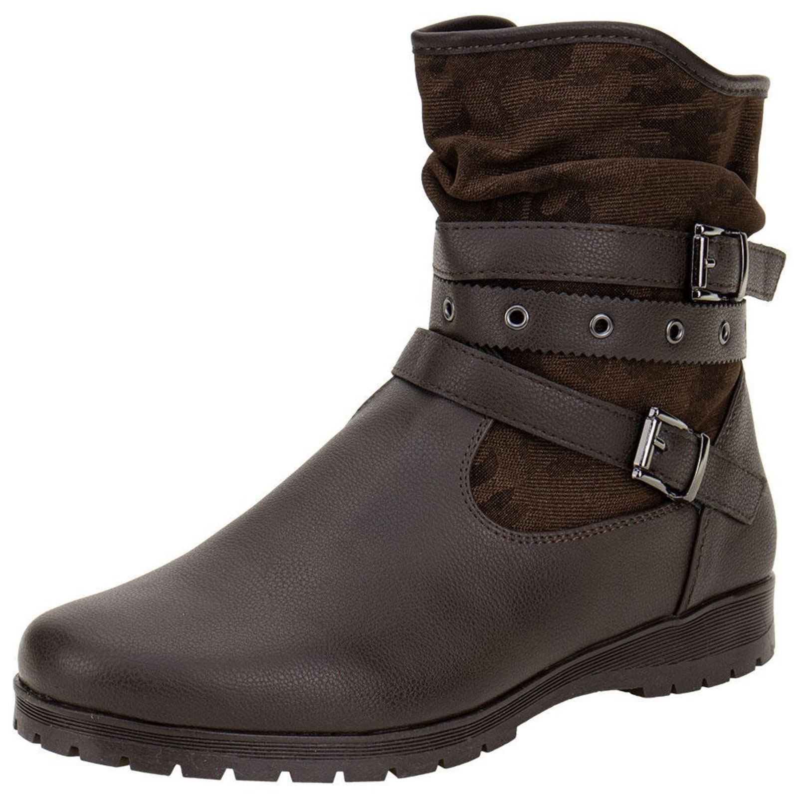 Bota Feminina Cano Baixo Mooncity 71124 0741124 Café