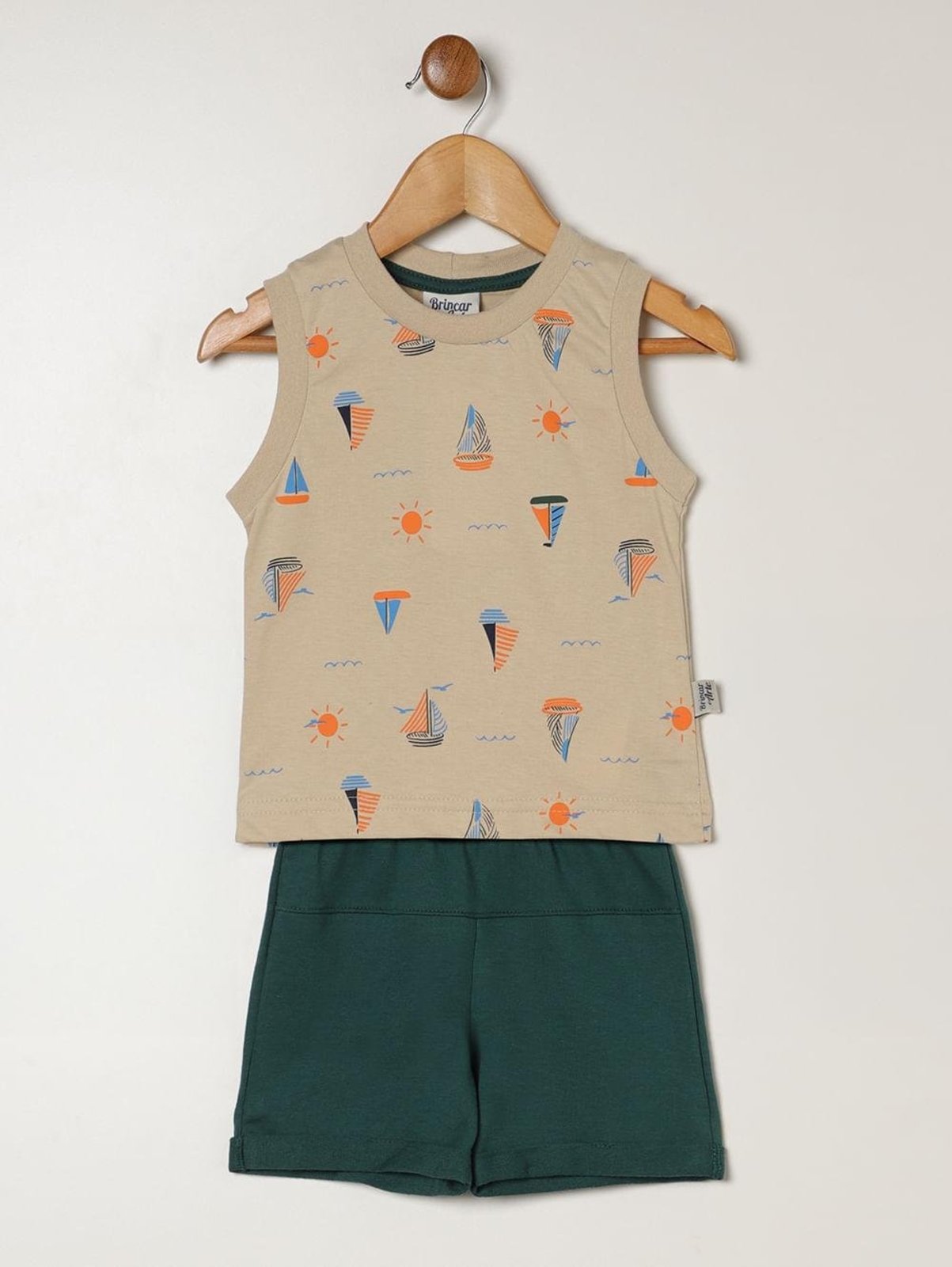 Infantil - Conjunto Curto Para - AREIA