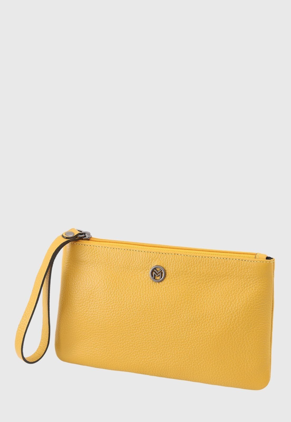 Bolsa Carteira Clutch Couro Mariart Cores 263CMRT Gold