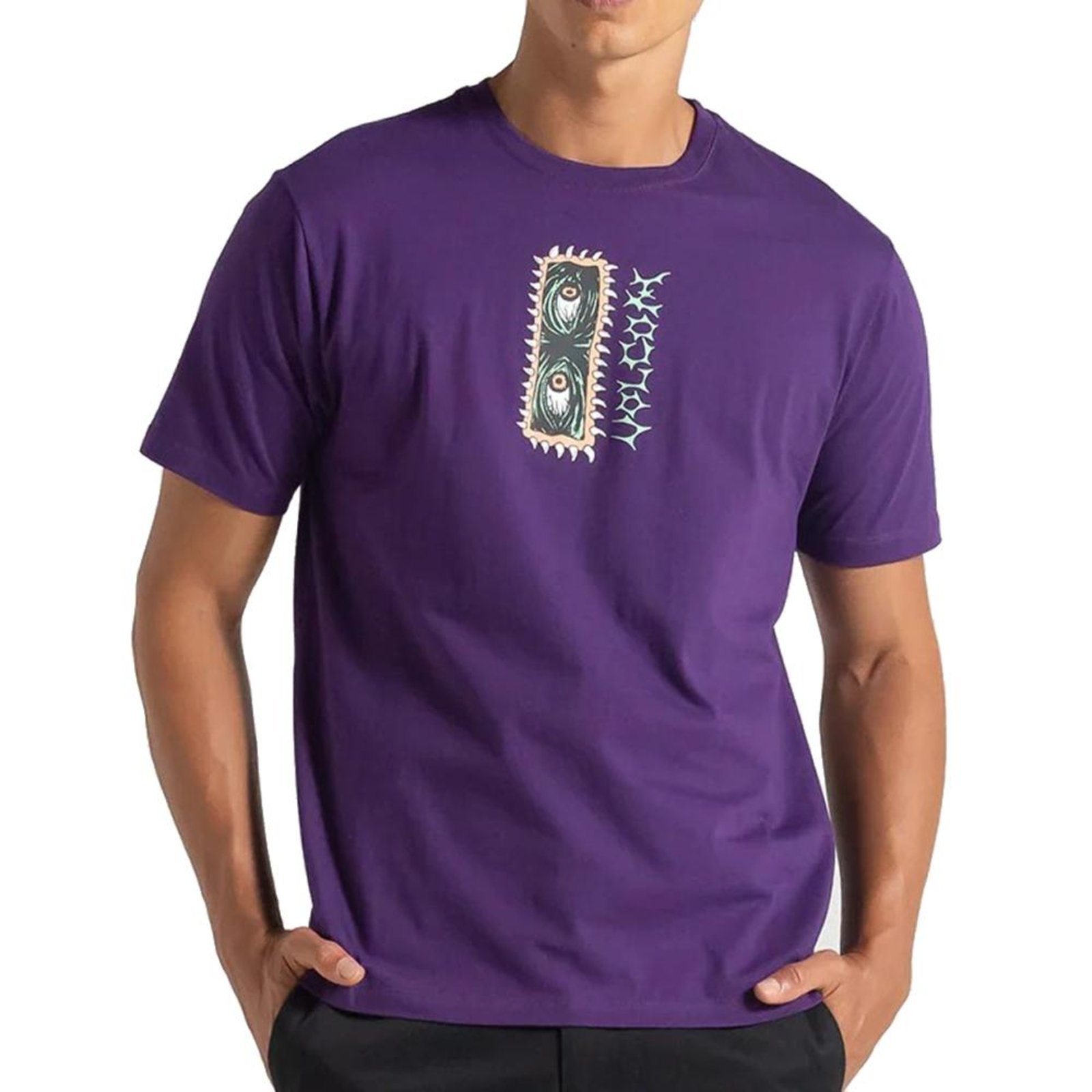 Camiseta Volcom Eye Rust WT25 Masculina Roxo