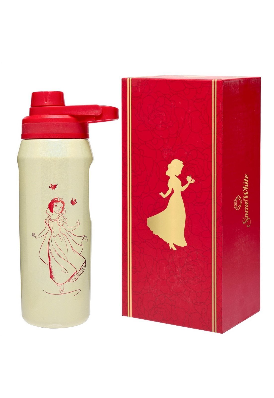 Infantil - Garrafa Térmica Branca de Neve 550ml Inox Original Disney