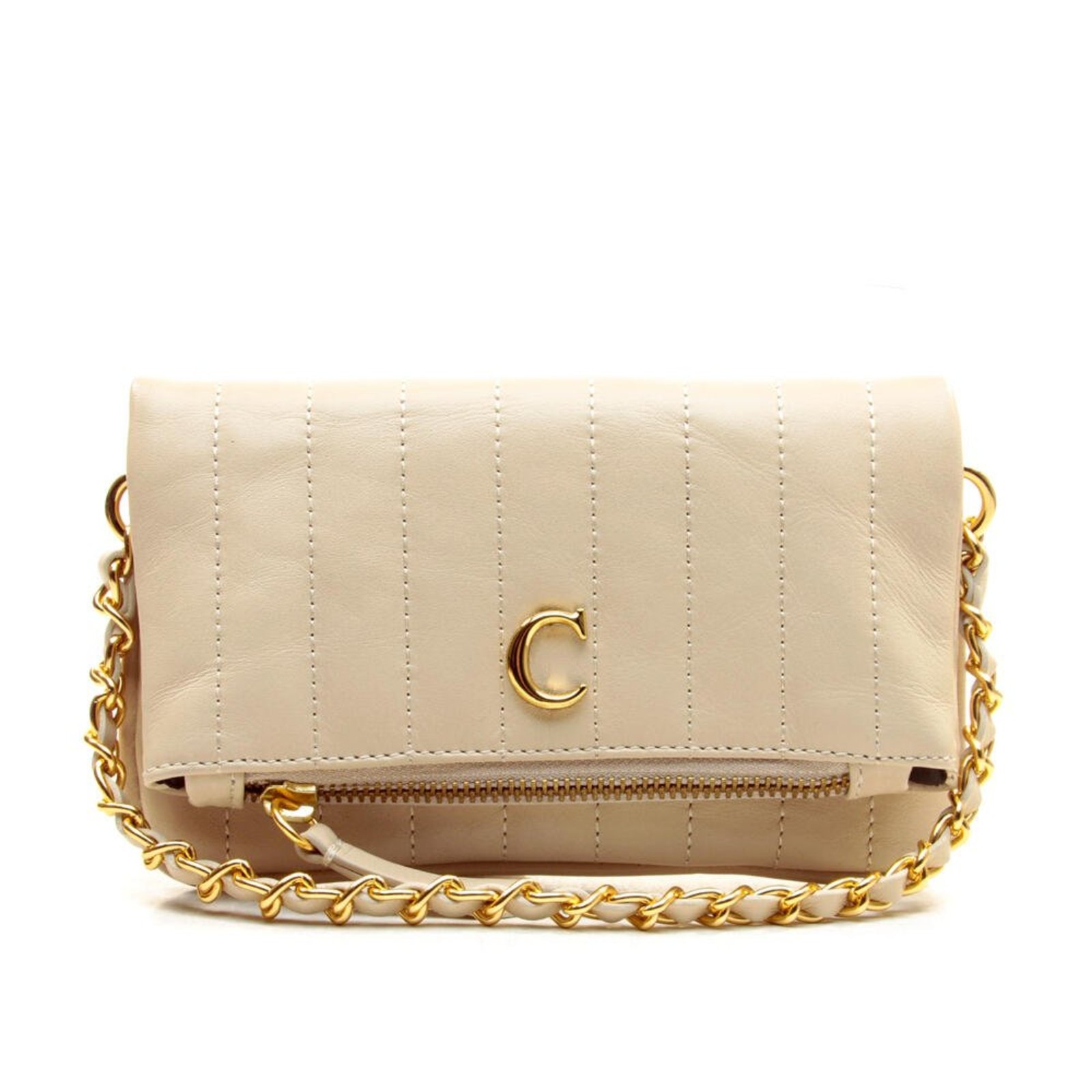 Bolsa Bellah Couro Off White Cecconello C2547-14