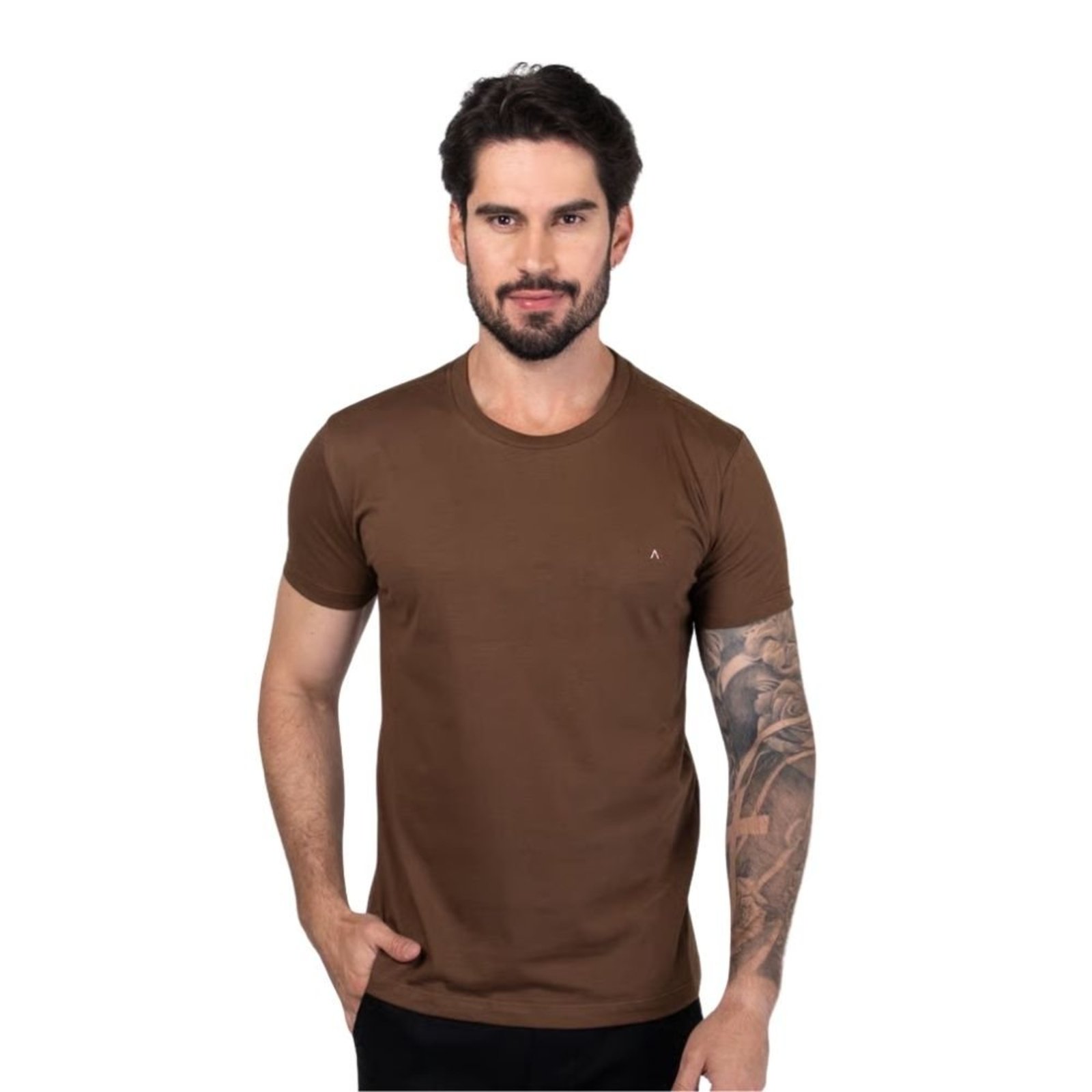 Camiseta Aramis Basica Marrom
