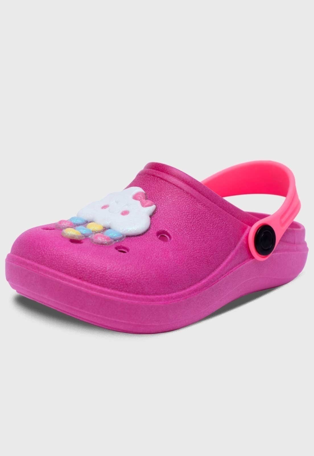 Infantil – Babuche Feminino Popidi Menina Chuva de Amor Pink