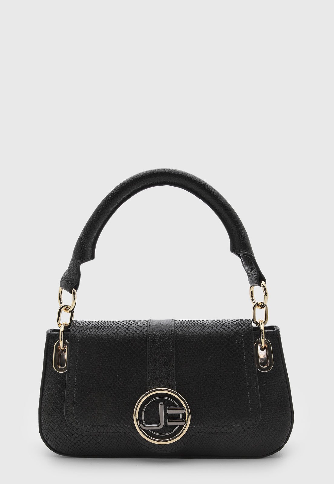 Bolsa Feminina Jorge Bischoff Couro Preta