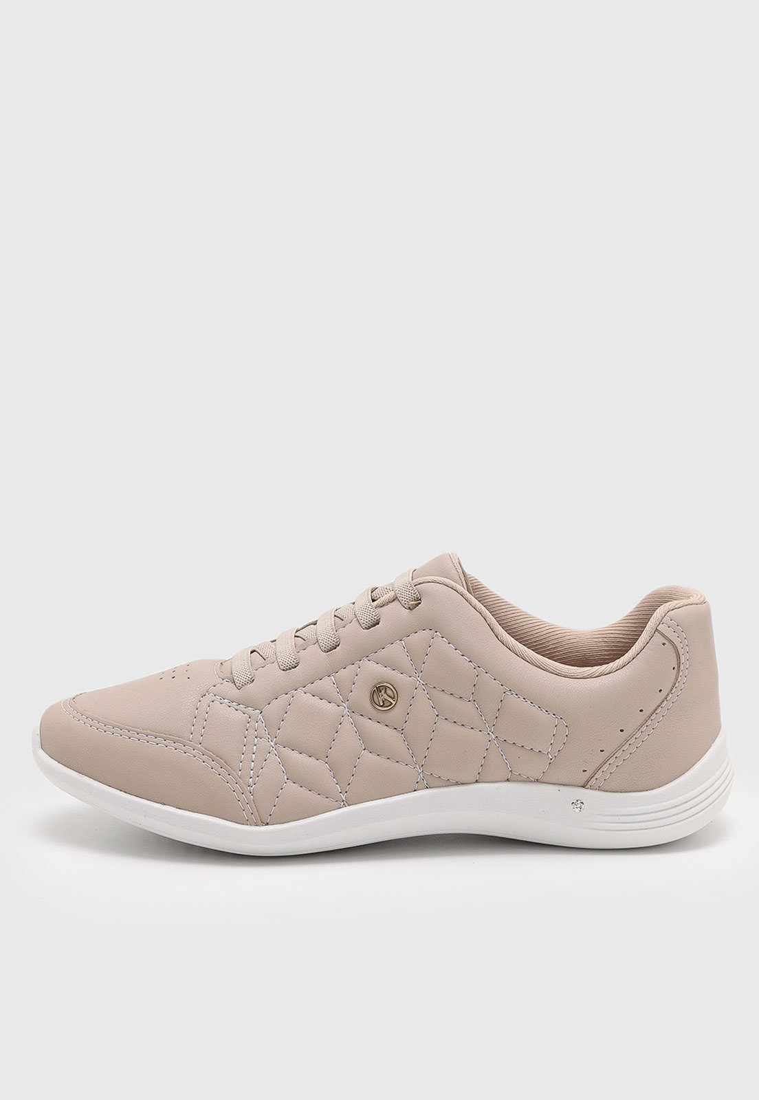 Tênis Feminino Kolosh Detalhe Matelassê Bege