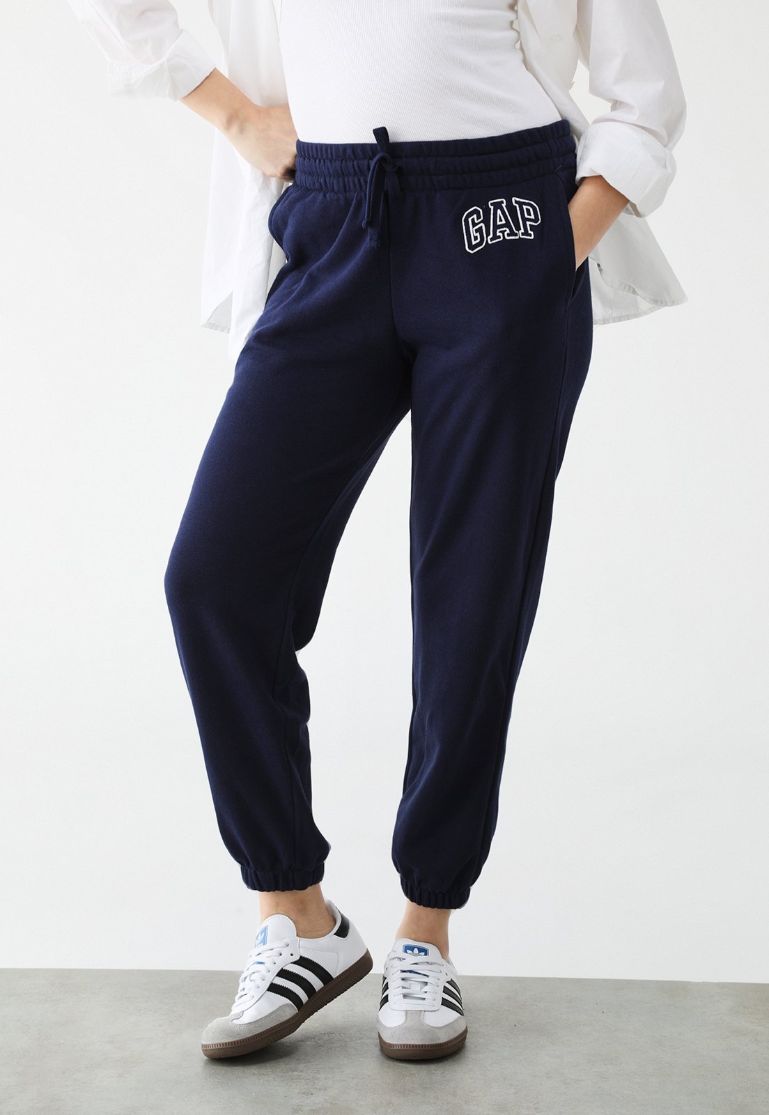 Calça de Moletom GAP Jogger Logo Azul
