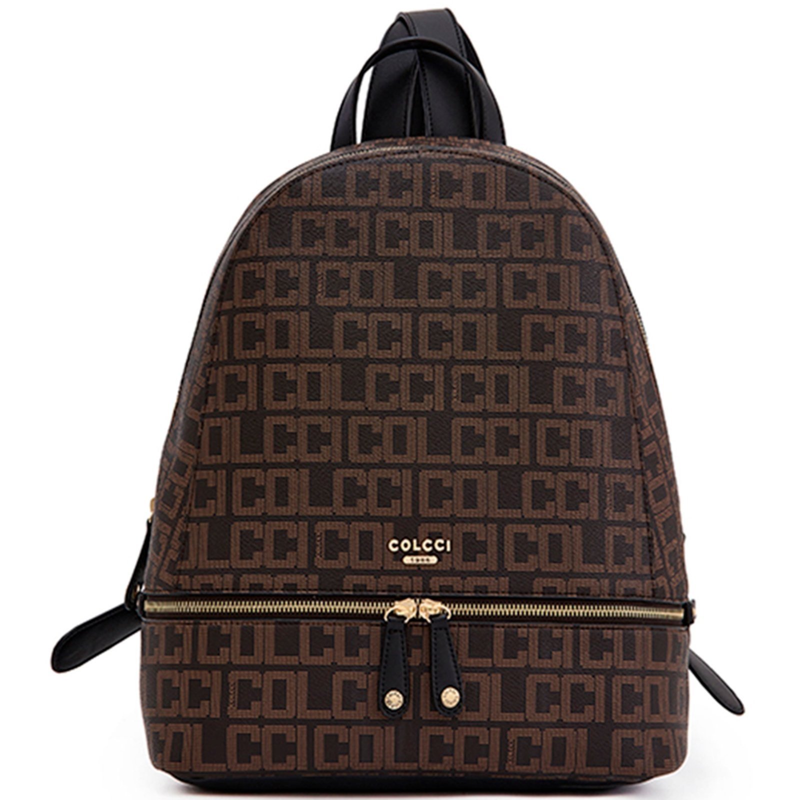 Mochila Colcci Monograma Pr25 Marrom Café Feminino