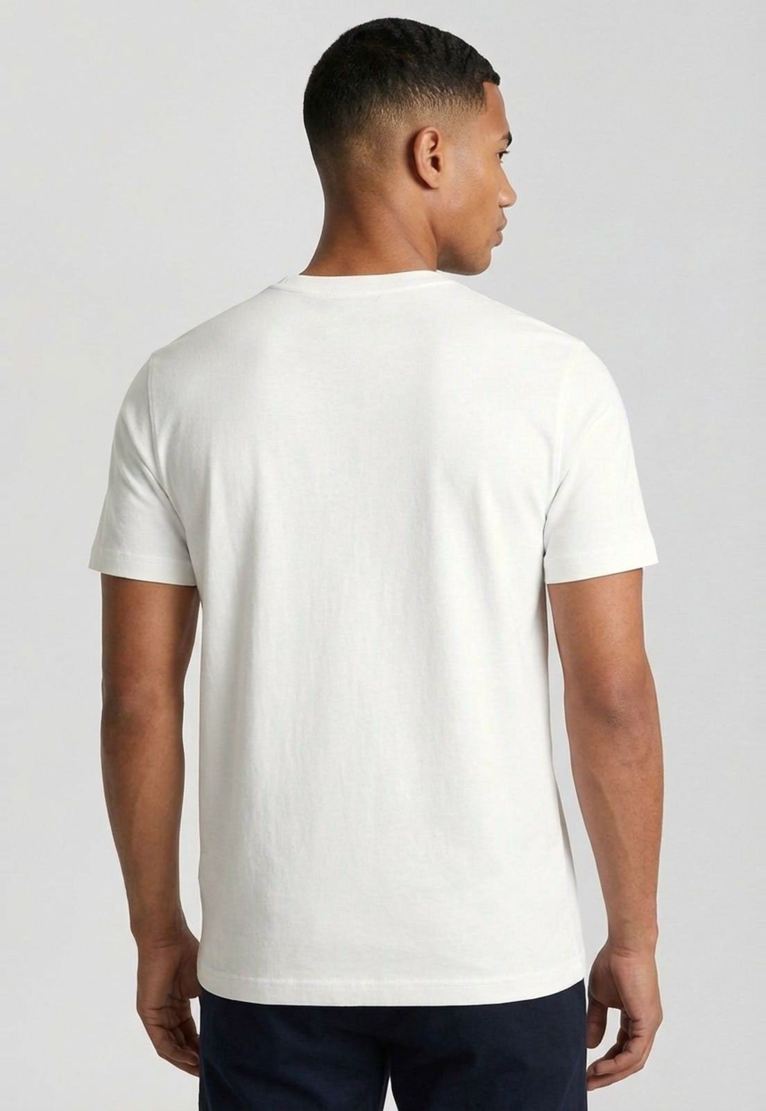 Vista 3 Camiseta Masculina Tommy Hilfiger ICON GOLD TEE Branca branco gold Tommy Hilfiger branco gold