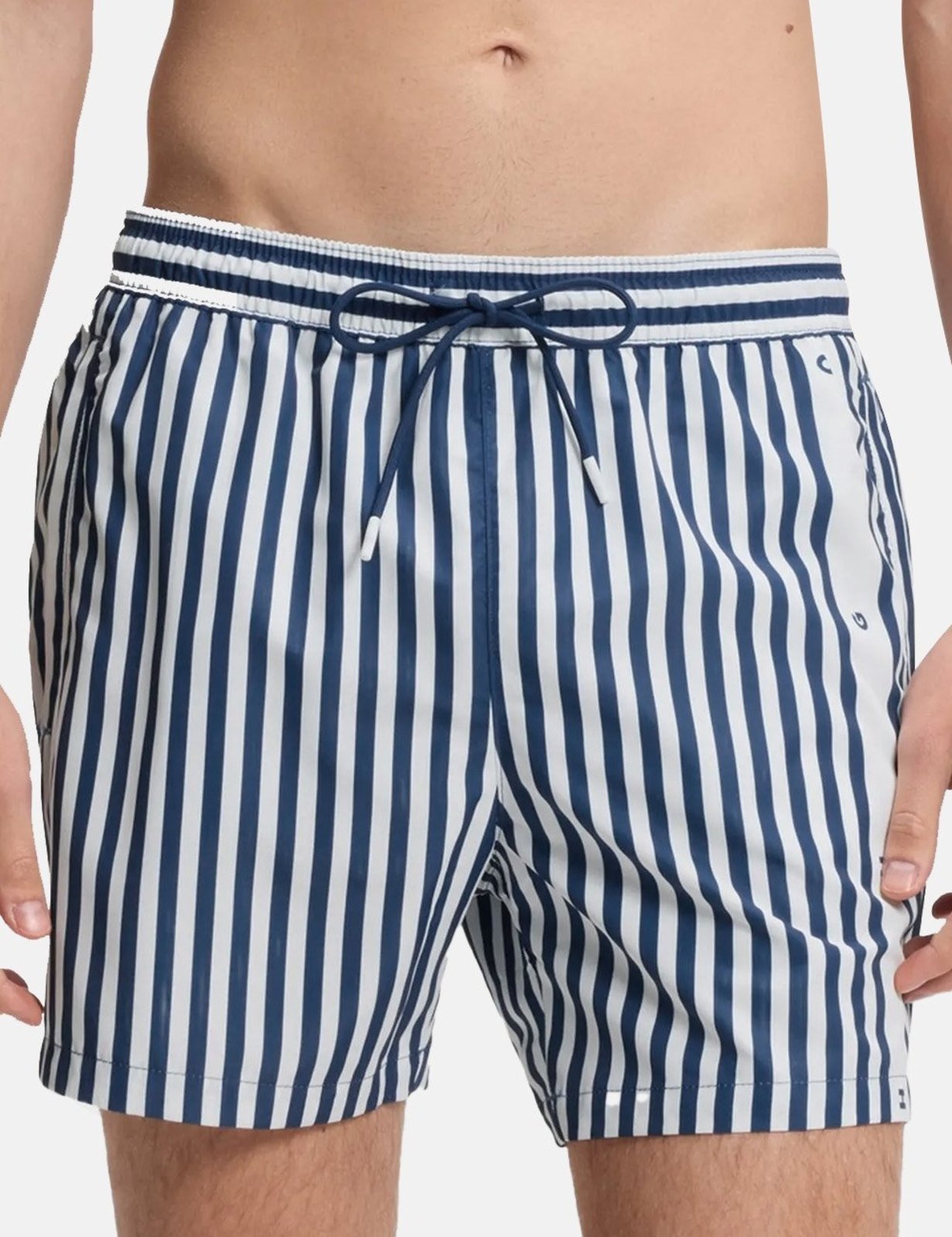 Short Hugo Boss Masculino Regular Listrado COASTA_Swim short Azul
