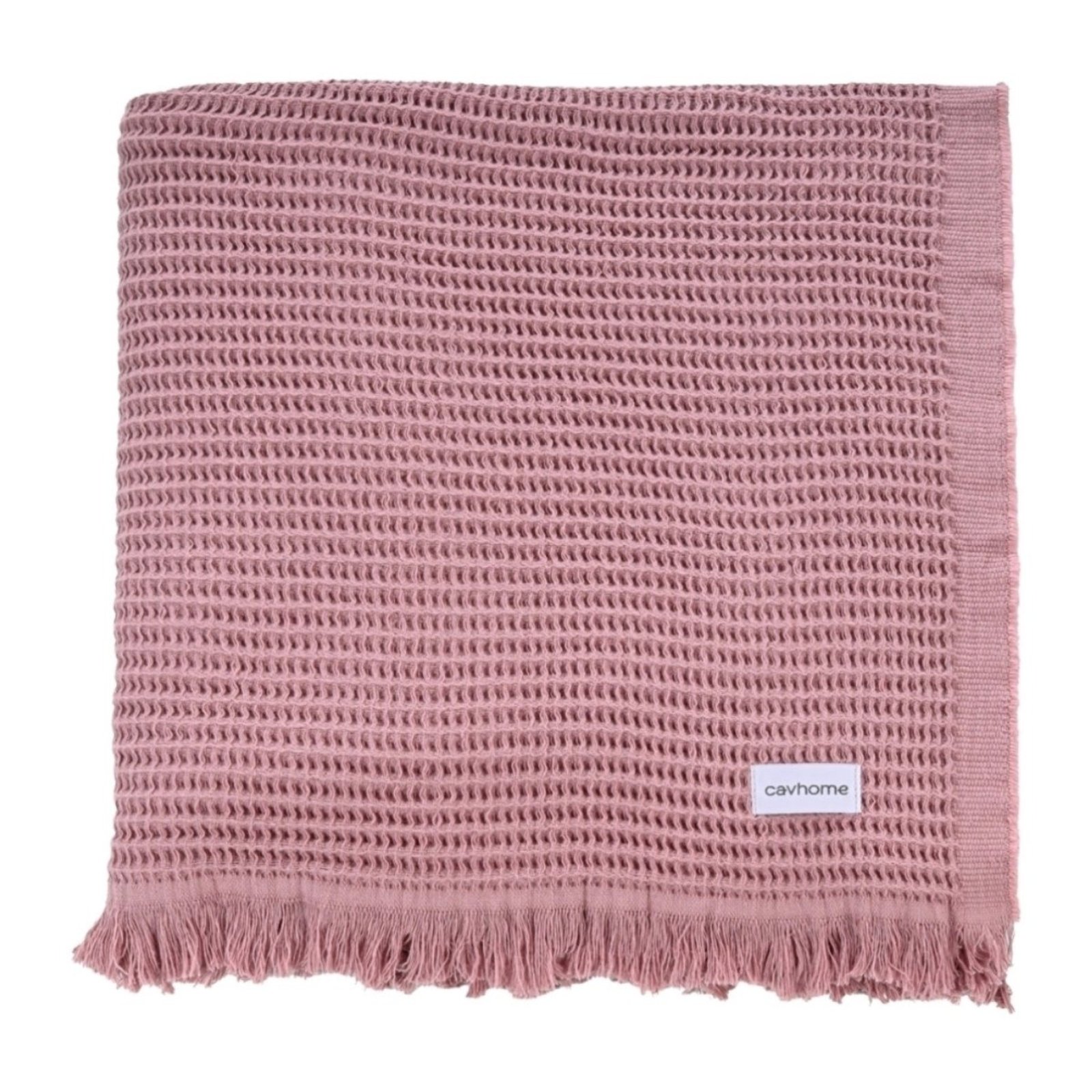 Manta Decorativa Algodão Piquet 1,50x2,00 Cavhome Rosa