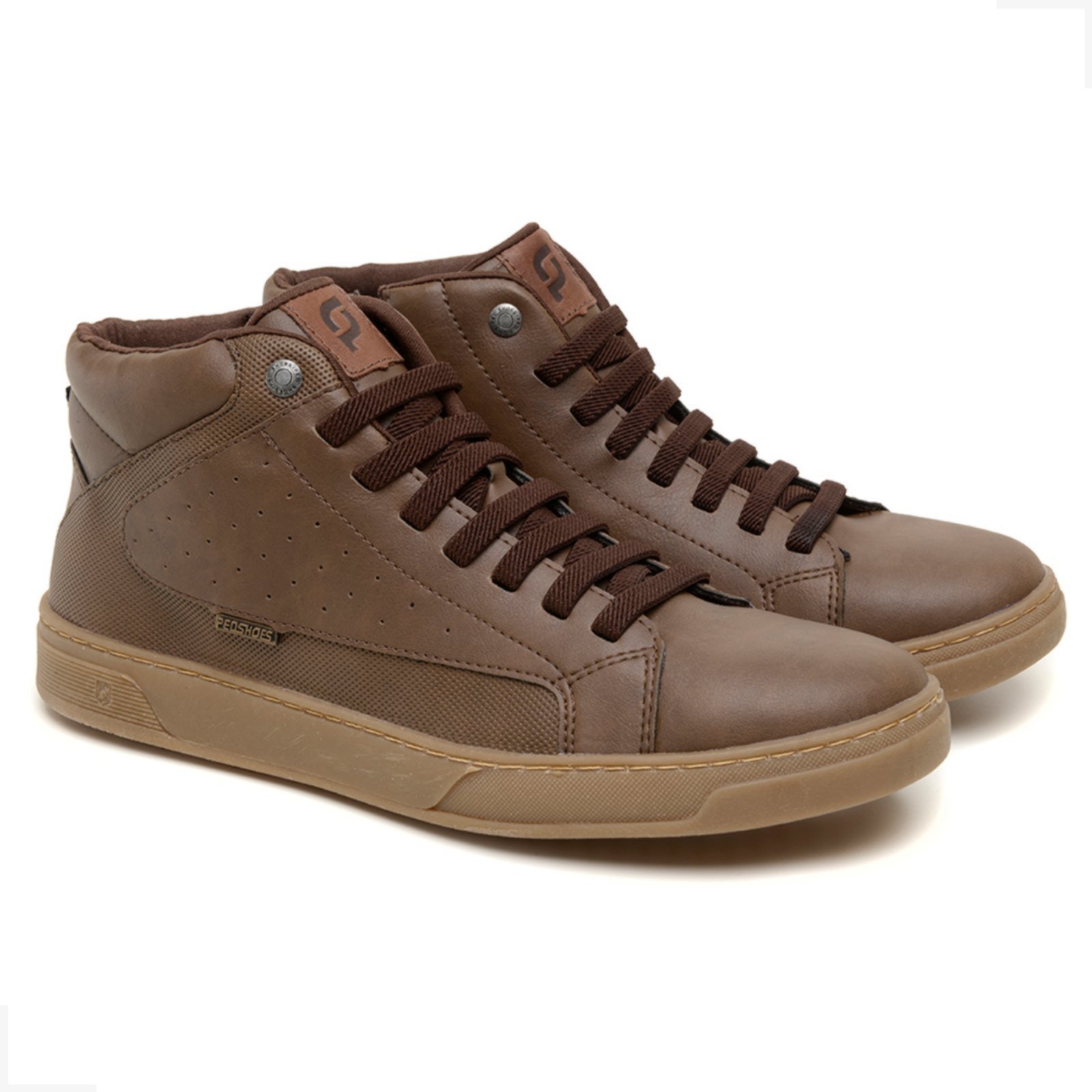 Tenis Casual Masculino Cano Alto com Zíper Estilo Urbano e Solado Antiderrapante Rovetto