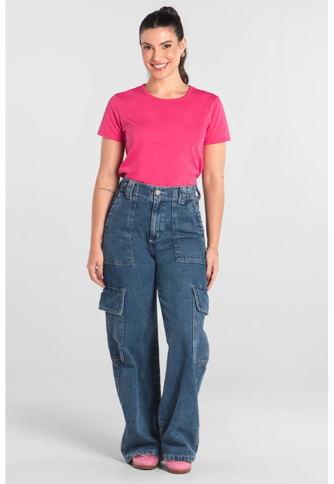 Blusa Feminina em Algodão Just Basic Rosa