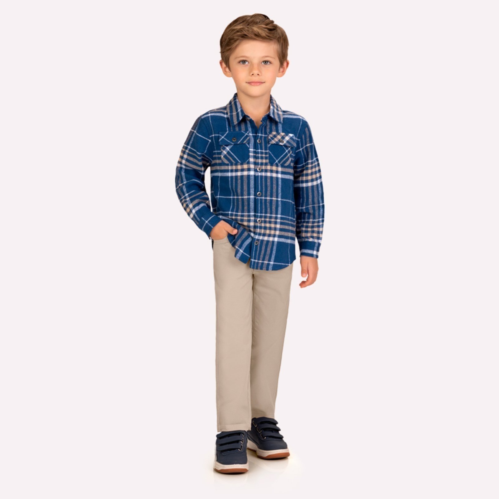 Infantil - Conjunto Menino Xadrez Milon