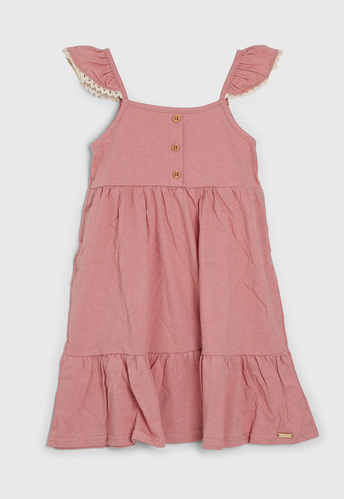 Infantil - Vestido Colorittá Com Babados Rosa
