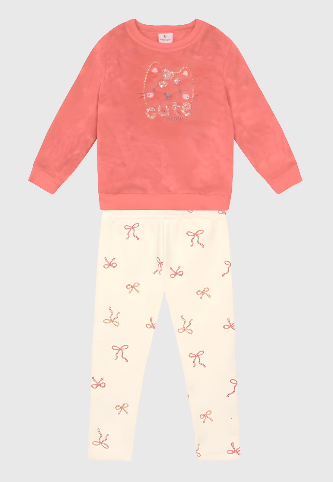 Conjunto Brandili Gato Rosa