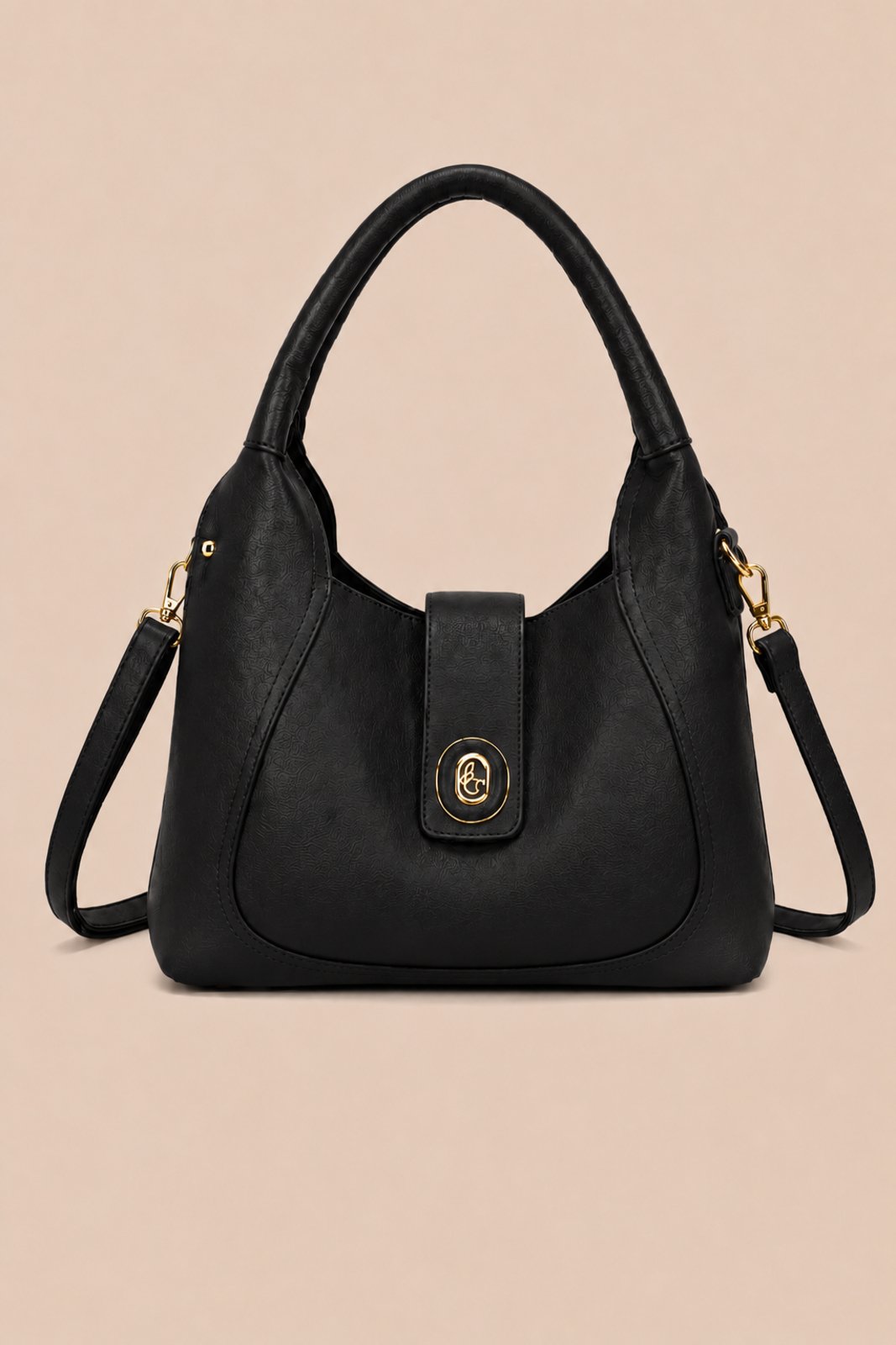 Bolsa Média Transversal D Bell Outlet Fashion Click Preto
