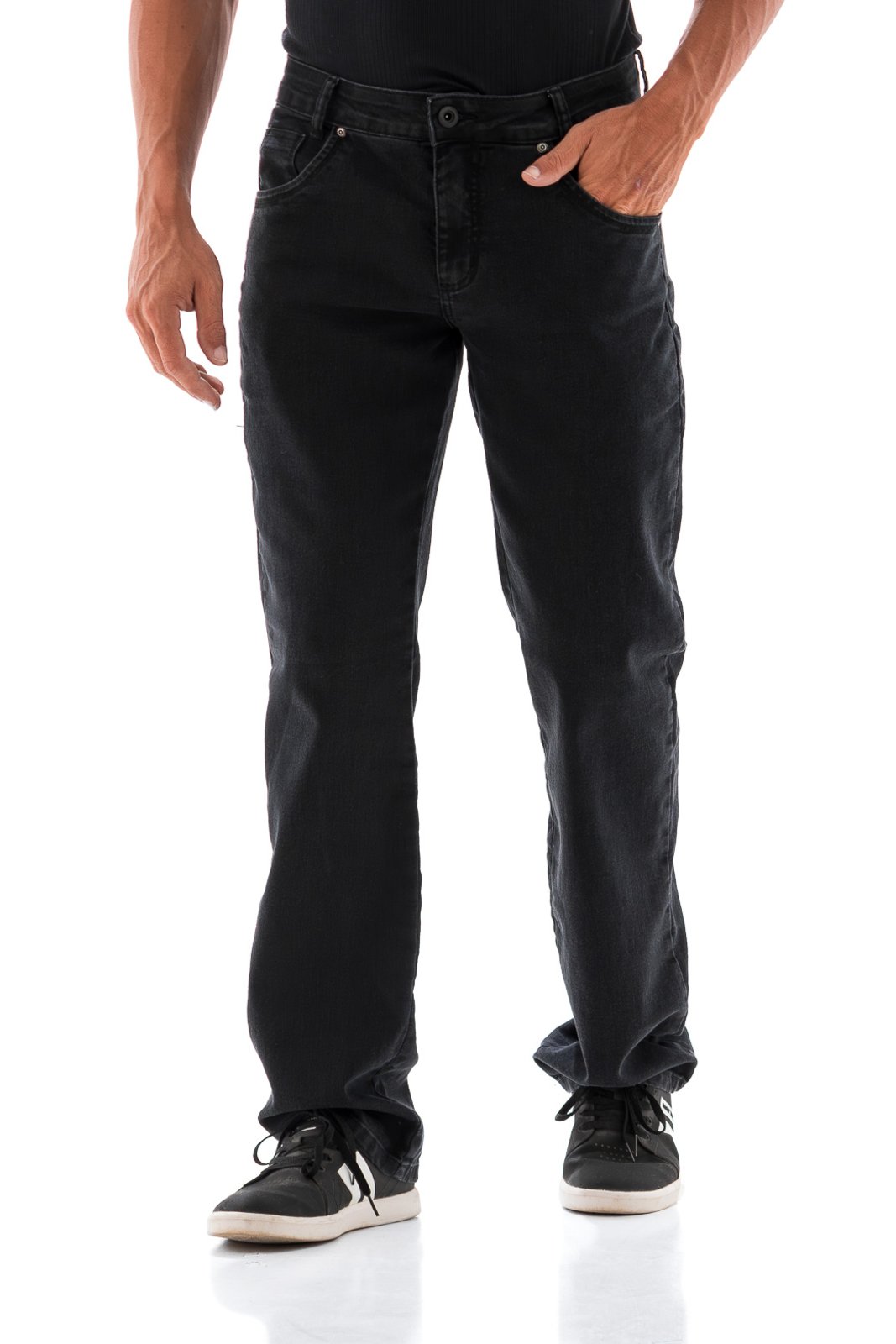 Calça Jeans Masculina Arauto Confort Black