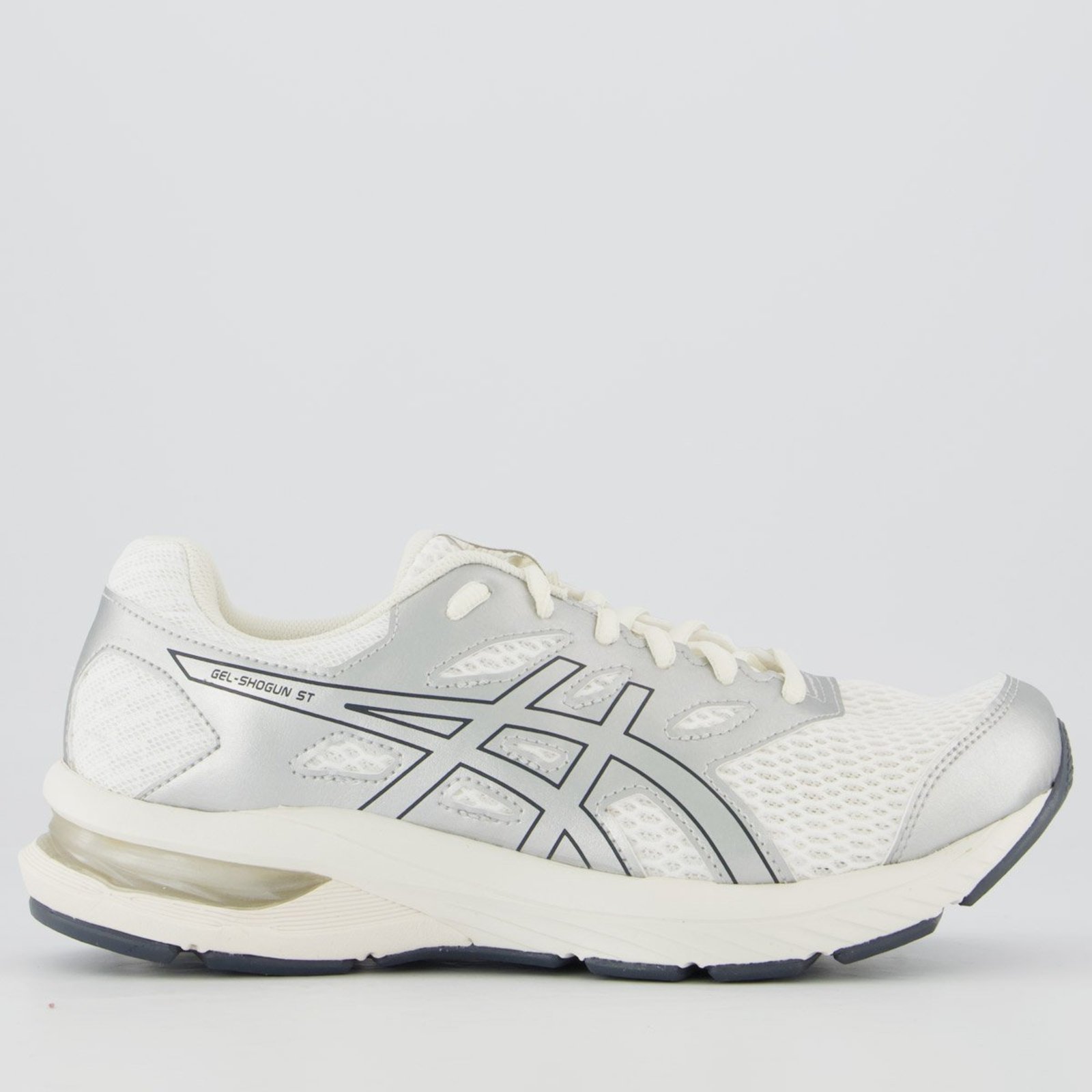 Tênis Asics Gel Shogun ST Feminino Branco e Cinza
