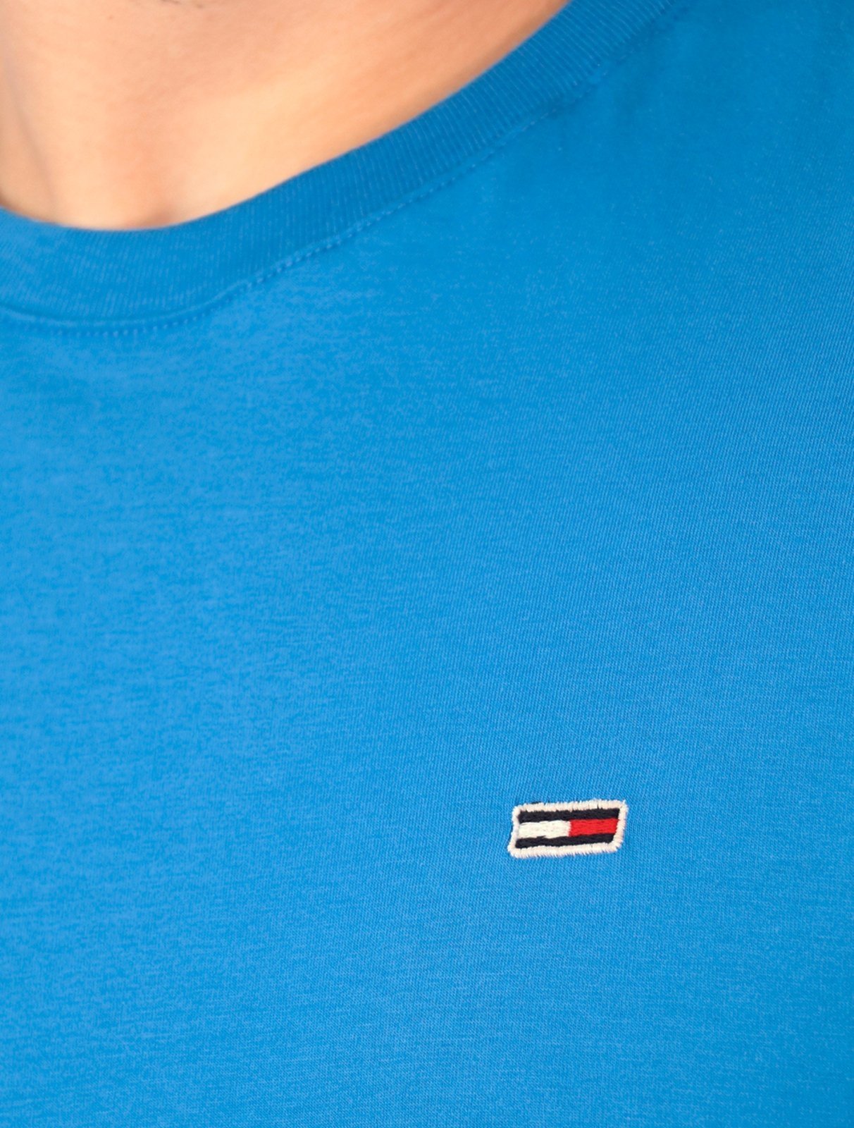 Vista 3 Camiseta Tommy Jeans Masculina Slim C-Neck Flag Royal azul Tommy Jeans azul