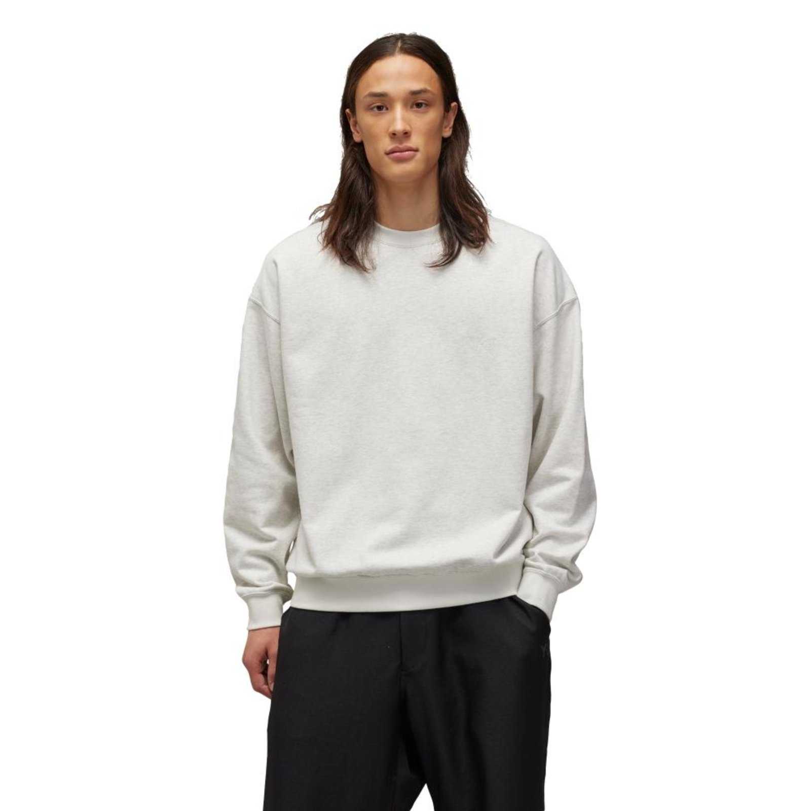 Blusa Moletinho Y-3 Crew adidas Originals Cinza
