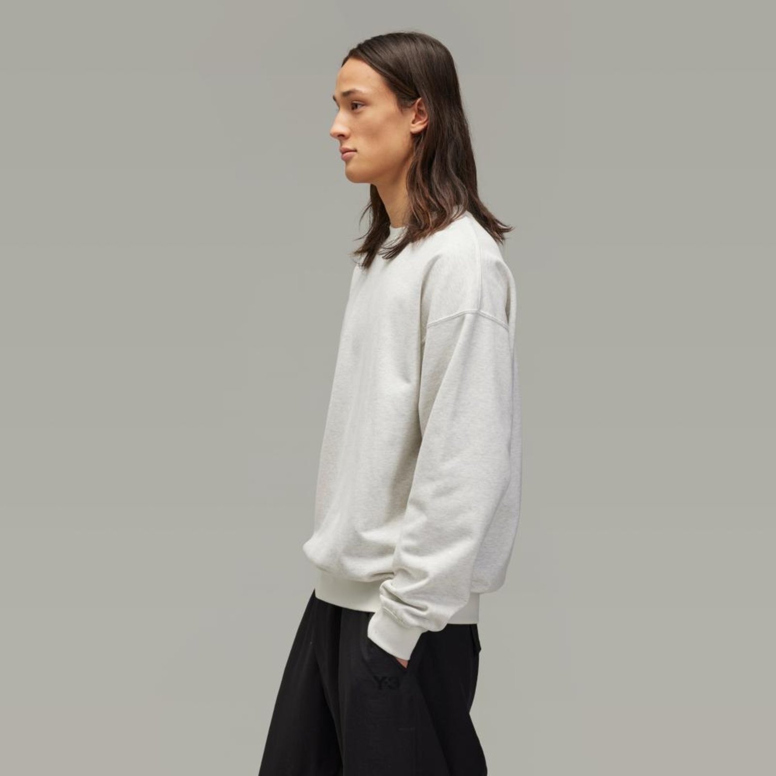 Vista 3 Blusa Moletinho Y-3 Crew adidas Originals verde adidas Originals verde