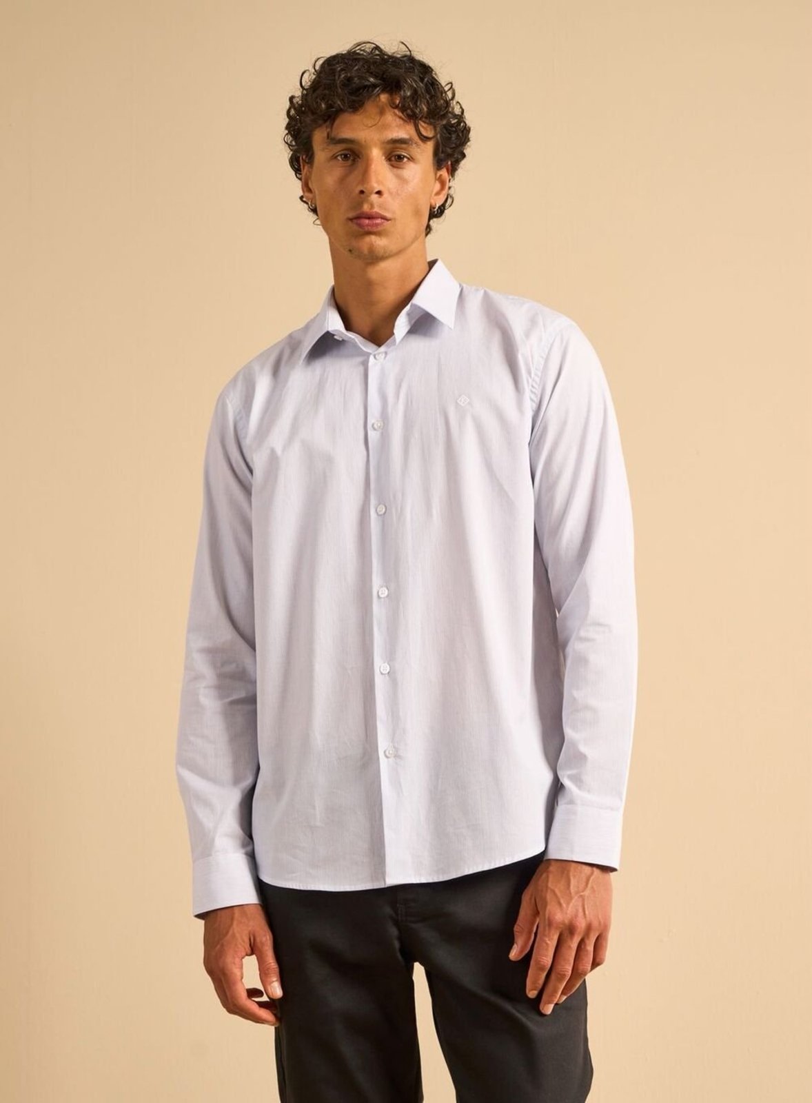 Camisa Relax Masculina Forum Branco/Azul