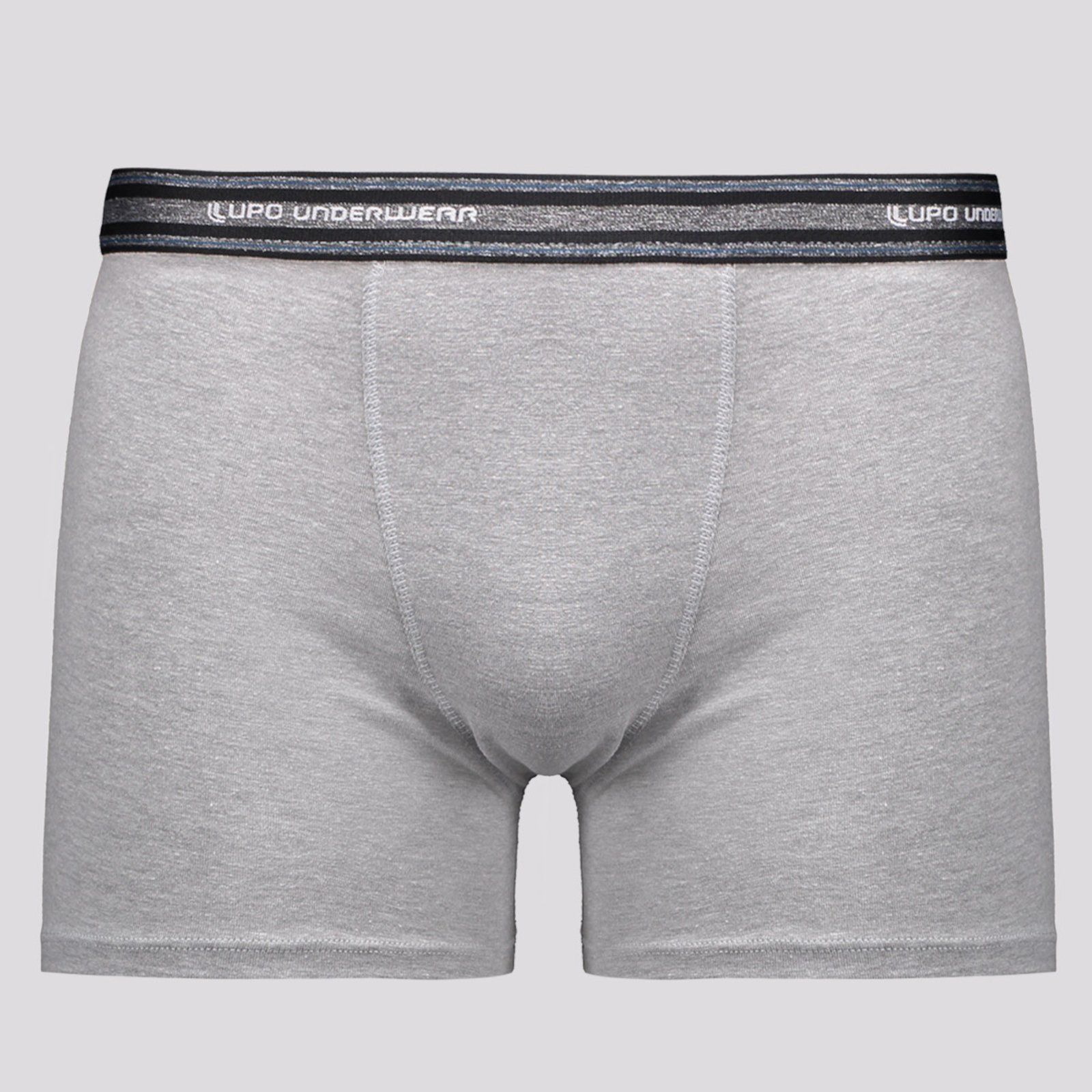 Cueca Lupo Boxer Algodão com Elastano Cinza