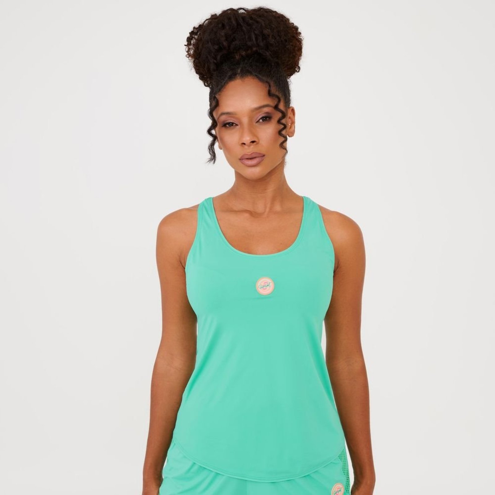 Regata Nadador Tela Costas Verde Cacatua Poliamida Soft Donna Carioca