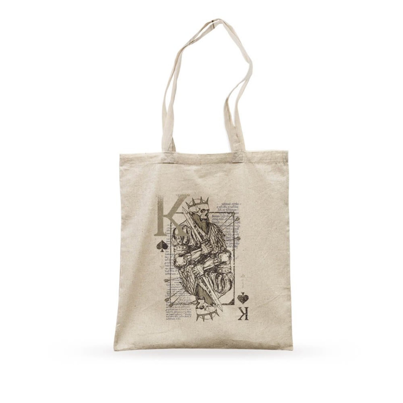 Ecobag Skull Playing Card - Bege - Casual - Studio Geek