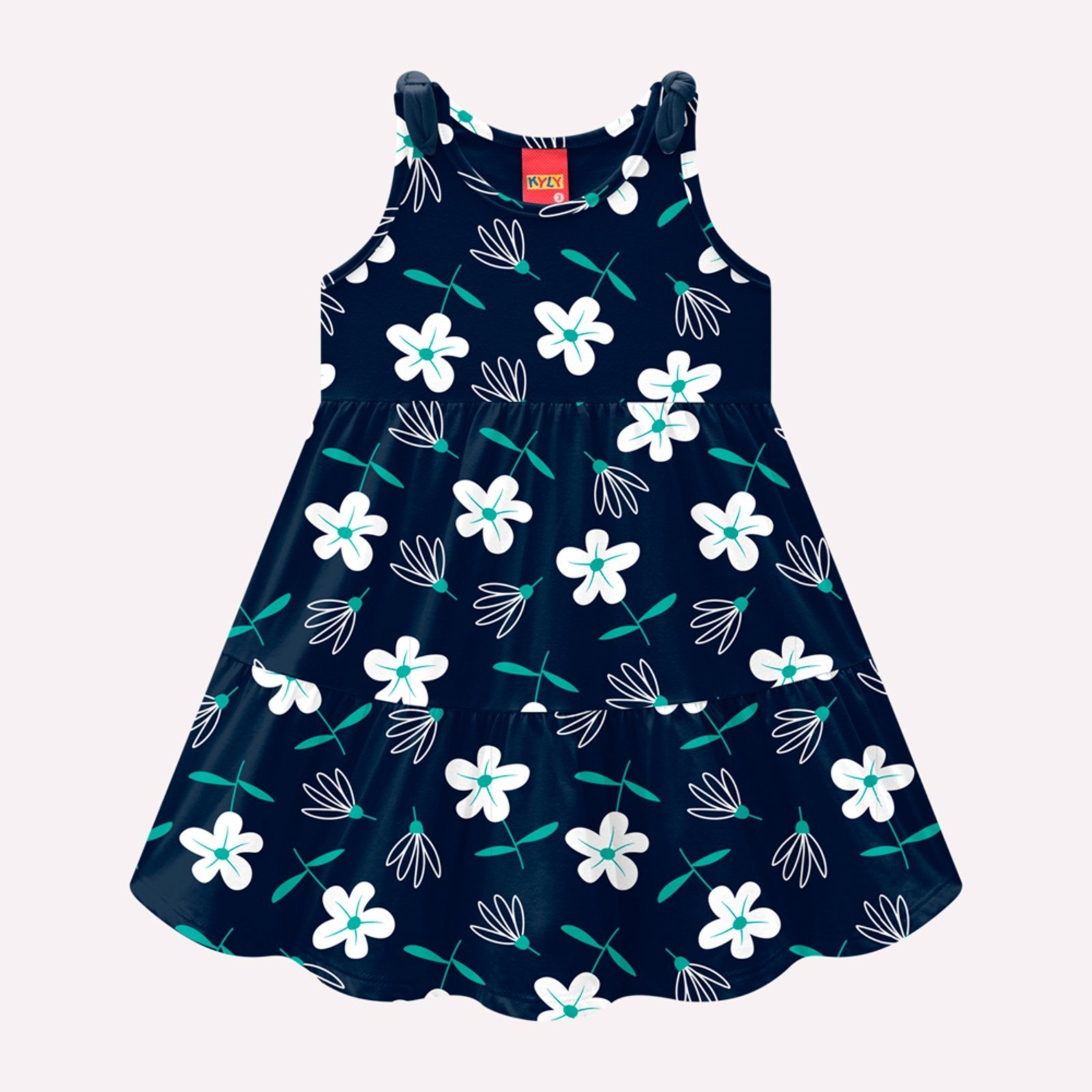 Infantil – Vestido Menina Flores Kyly