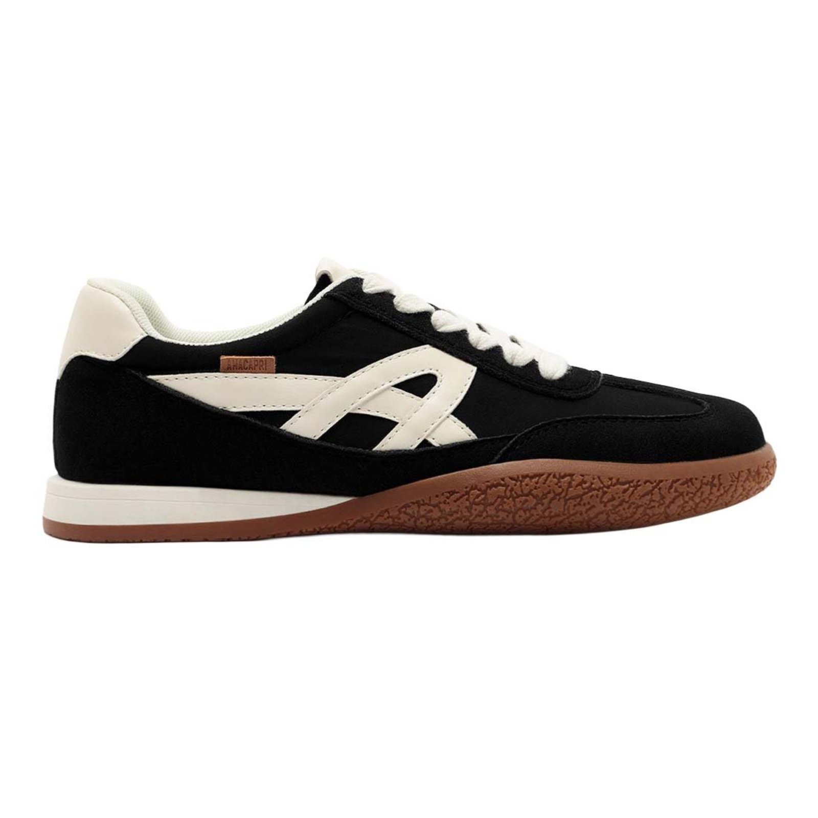 Tênis Anacapri Casual Retro Solado Borracha Preto