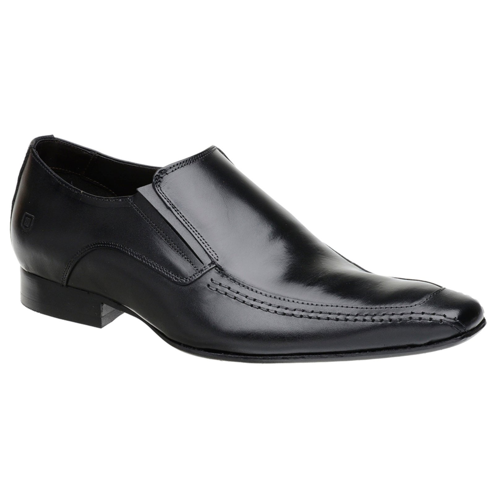 Sapato Social Malbork em Couro Preto Estilo Italiano 34669P