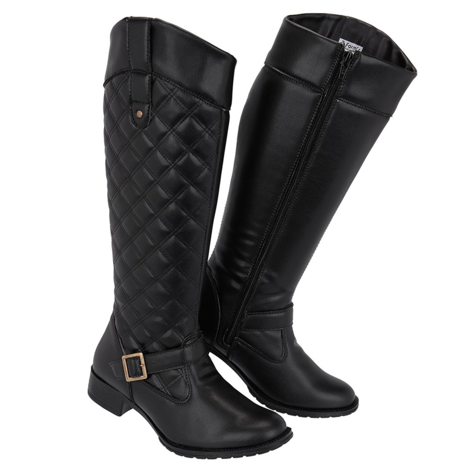Bota Feminina Montaria Super Leve Country Cano Longo Preto