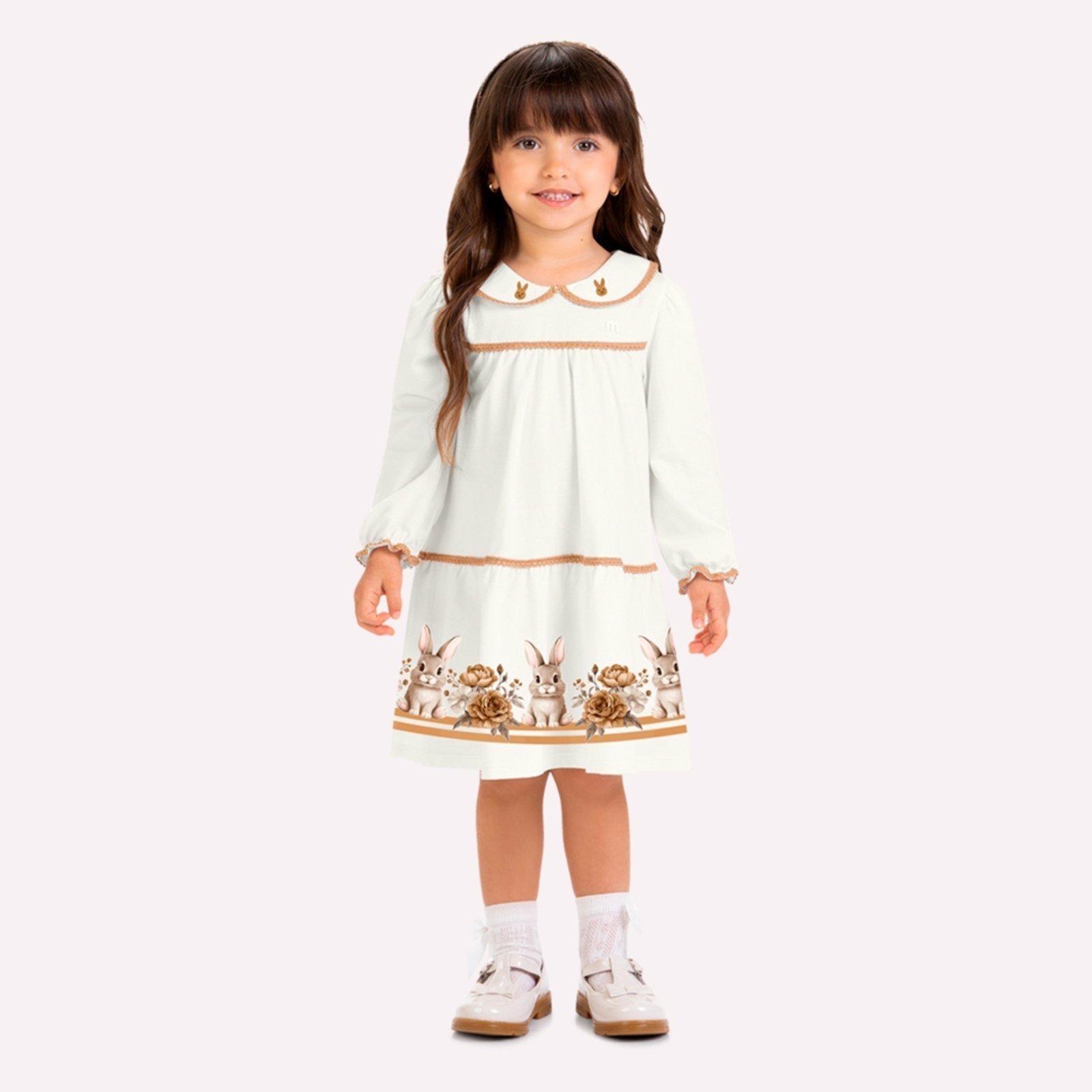 Infantil - Vestido Menina Coelinhos Milon