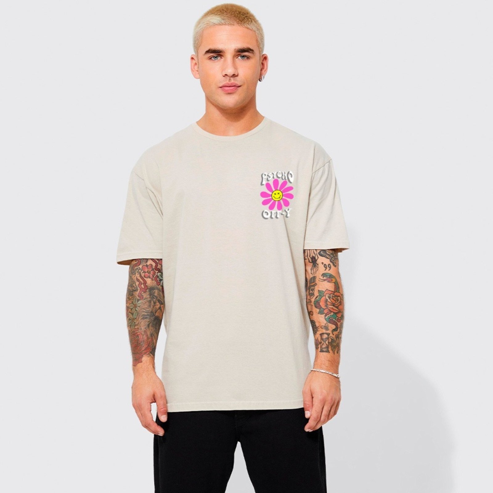 Camiseta Oversized Streetwear Psycho