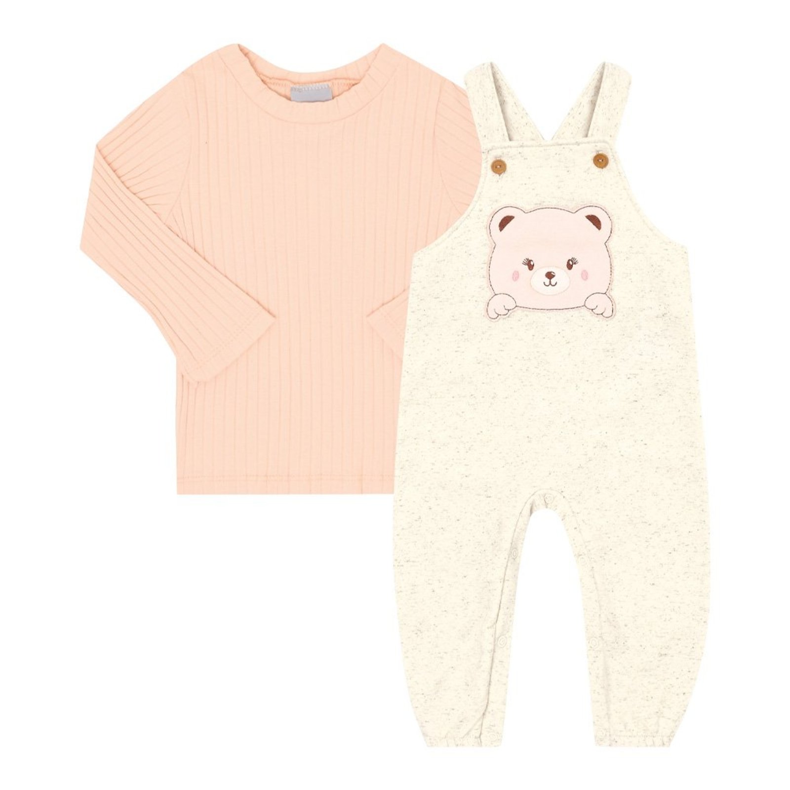 Infantil - Conjunto Menina - Natural - 50127-68 Bege