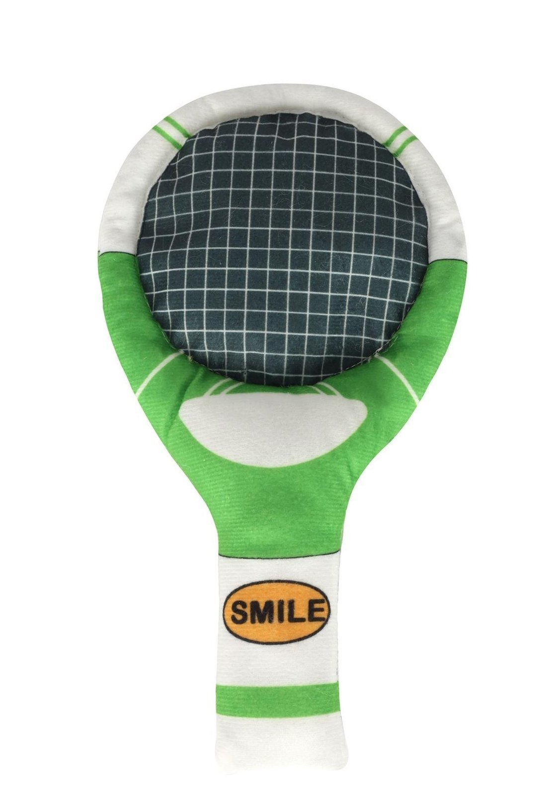 Infantil - Brinquedo Pet Médio Raquete Pelúcia com Barulho Up4you Verde