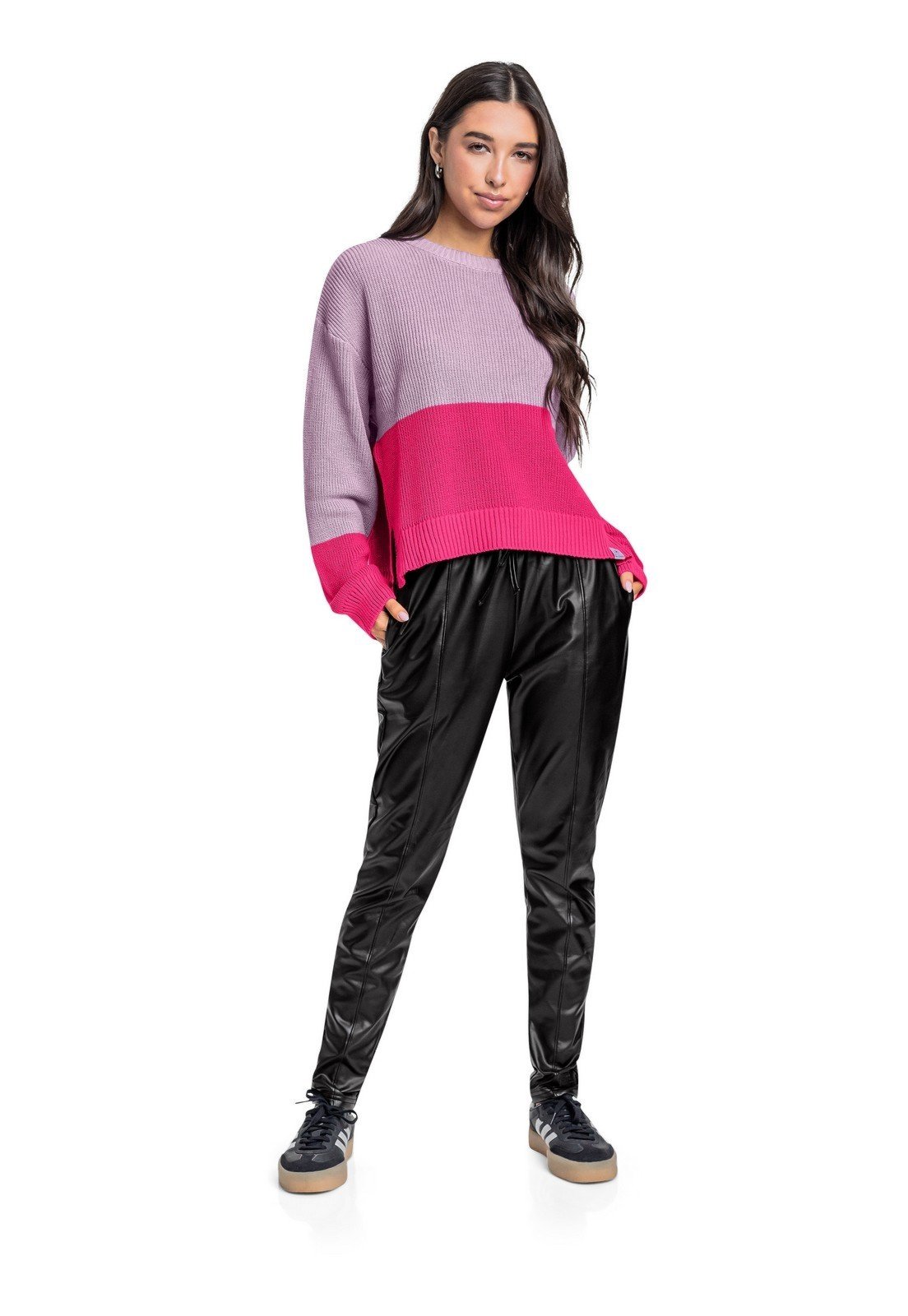 Infantil – Suéter em Tricô Juvenil Gloss Roxo