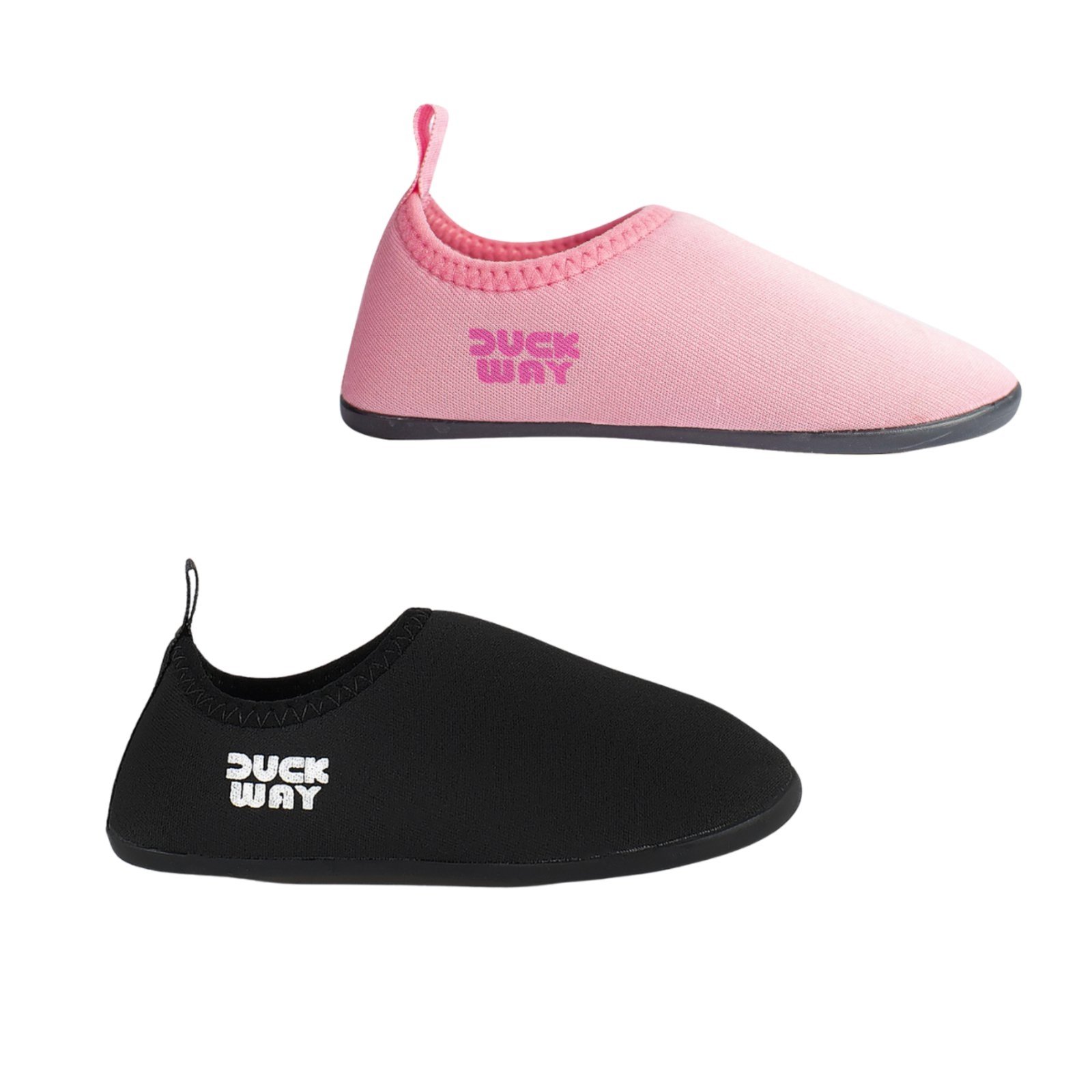 Vista 3 Infantil - Kit 2 Pares Sapatilha Menina Aquática Antiderrapante Piscina Rosa e Angipé preto/rosa rosa Angipé preto/rosa rosa