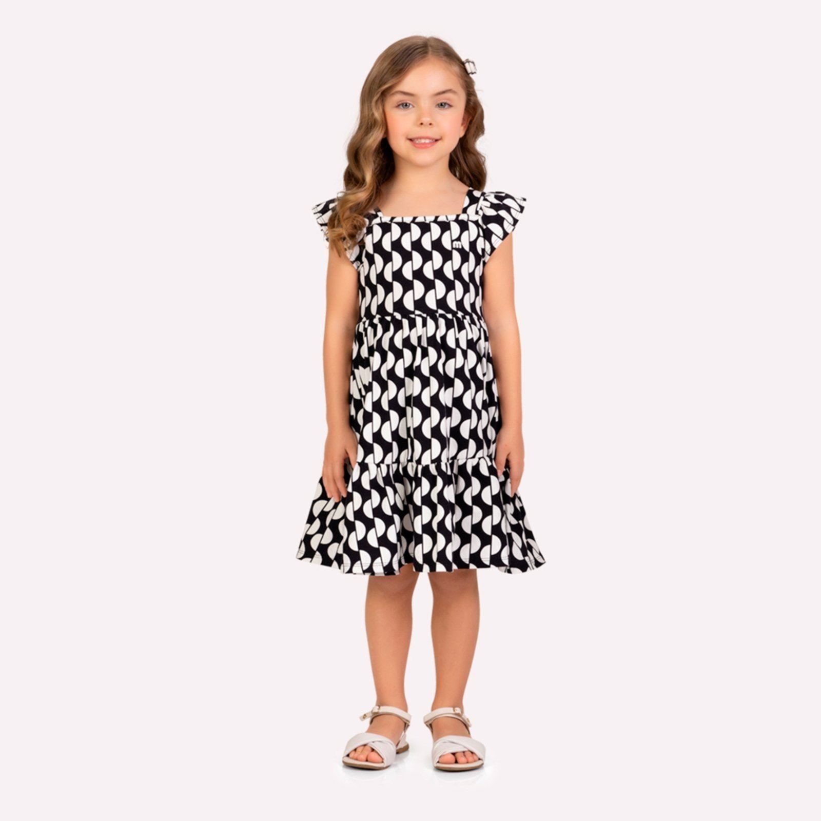 Infantil - Vestido Menina em Cotton Milon
