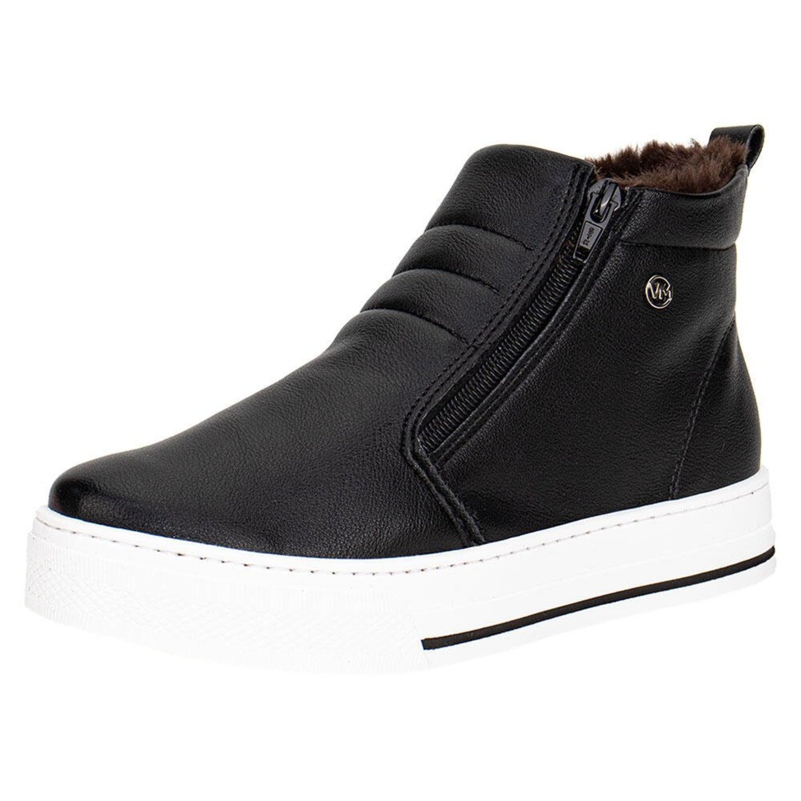 Bota Feminina Cano Baixo Via Marte - 211848 A5831808 Preto