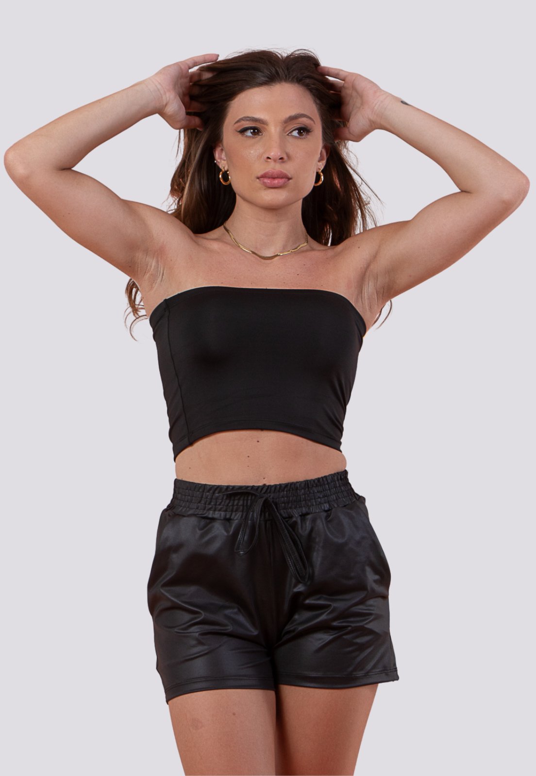 Vista 3 Cropped Faixa Rioutlet Tomara que Caia branco Rioutlet branco