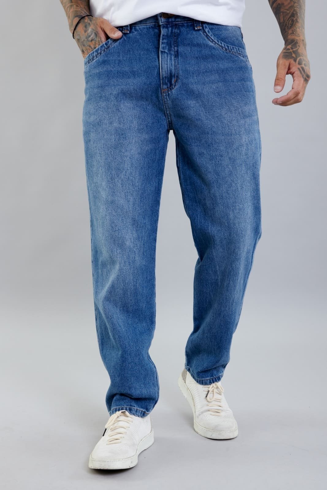 Calça Jeans Masculina Perna Reta Dialogo Jeans Azul Escuro