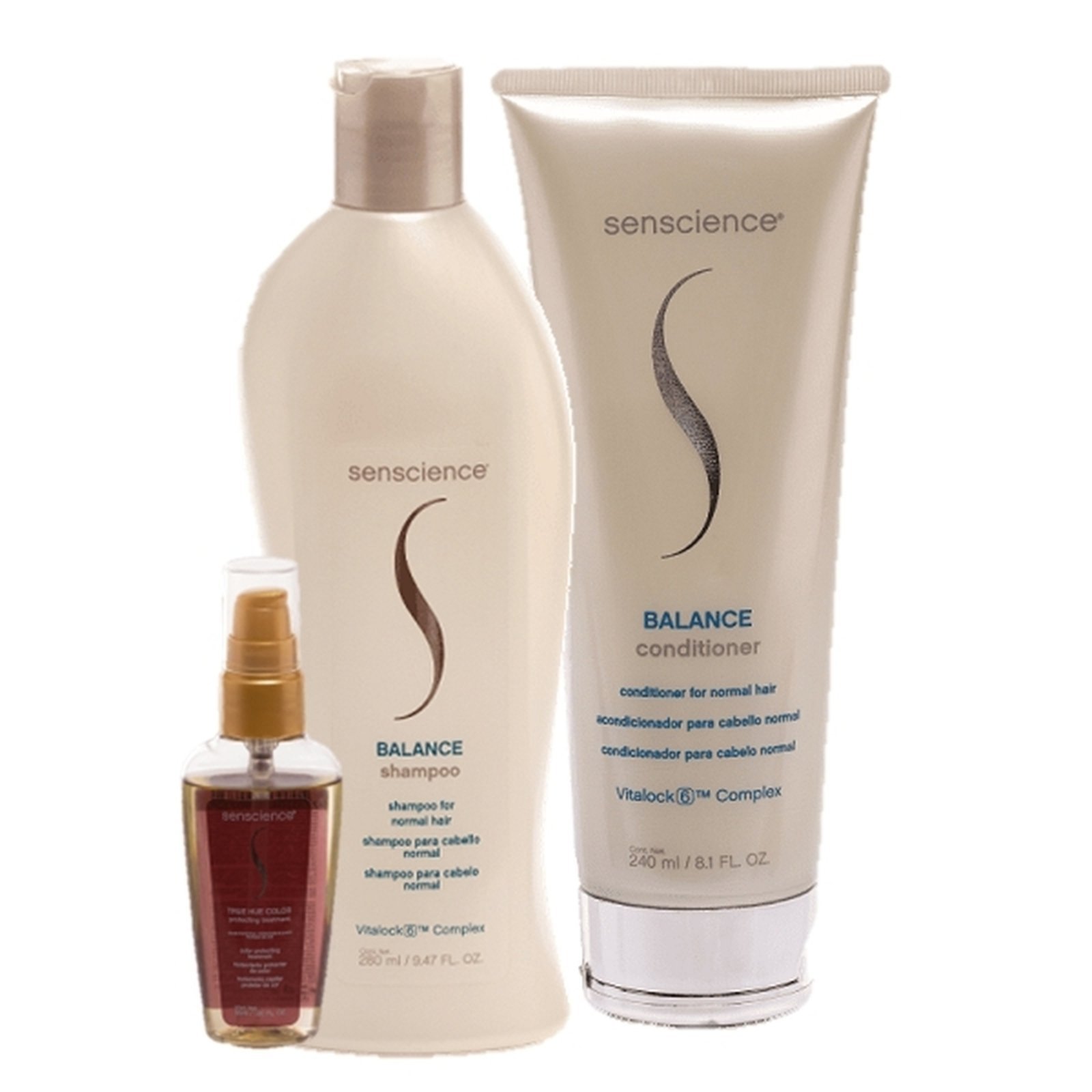 Vista 2 Senscience Balance Duo Home Care e True Hue Color Oleo Capilar 55ml multicolorido Senscience multicolorido