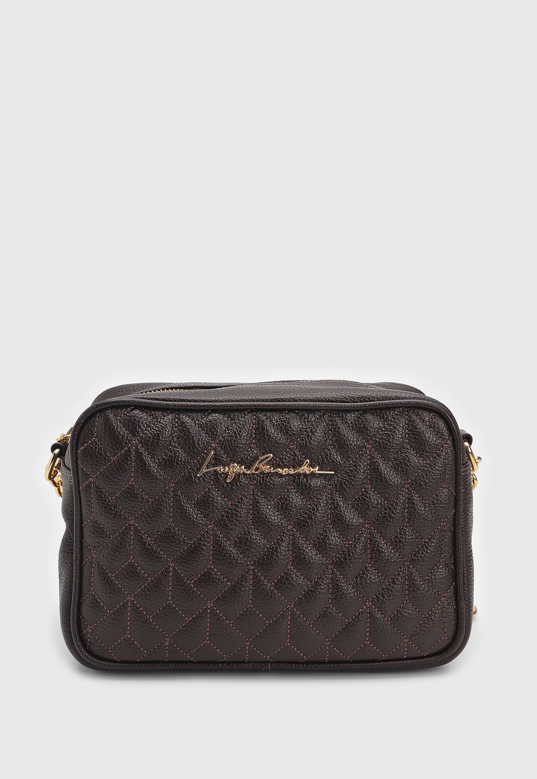 Bolsa Luiza Barcelos Matelassê Café